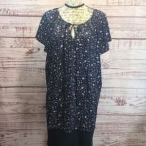 SimpleFun floral short sleeve blouse